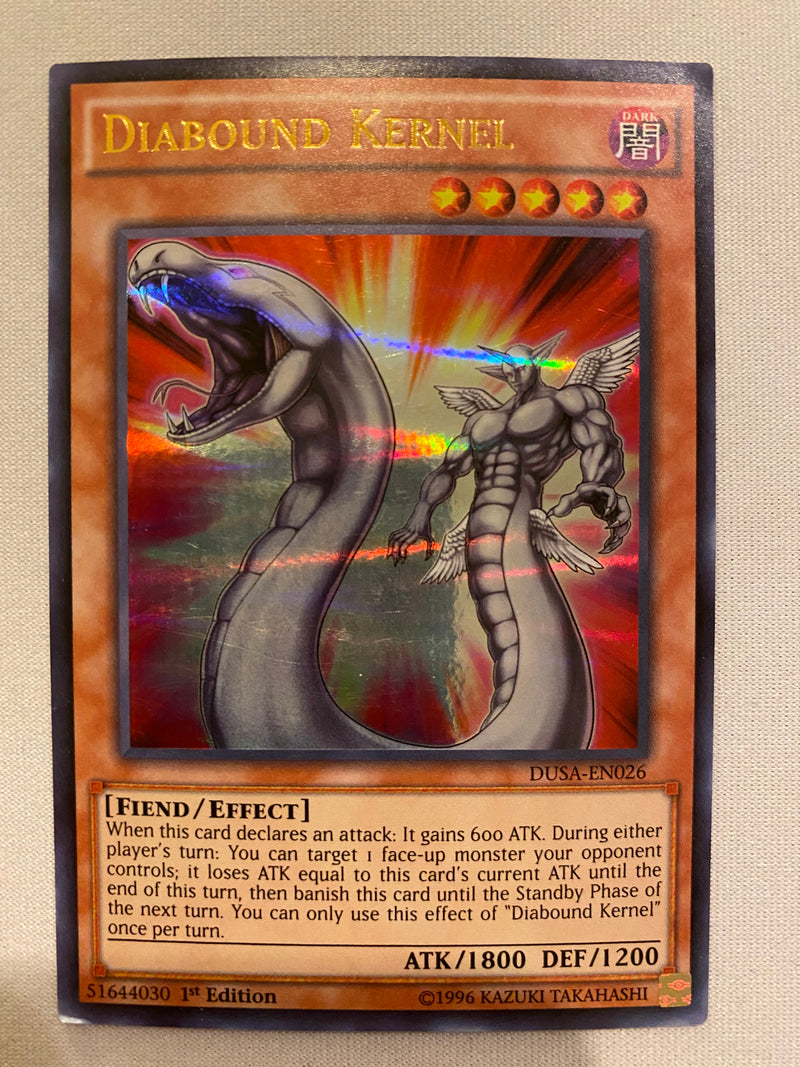 Yugioh Diabound Kernel - DUSA-EN026 Ultra Rare 1st Edition Near Mint