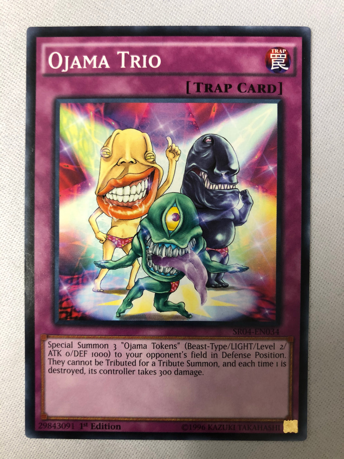yugioh new ojama cards Yugioh Ojama Trio SR04-EN034 Common 1st Edition NM
