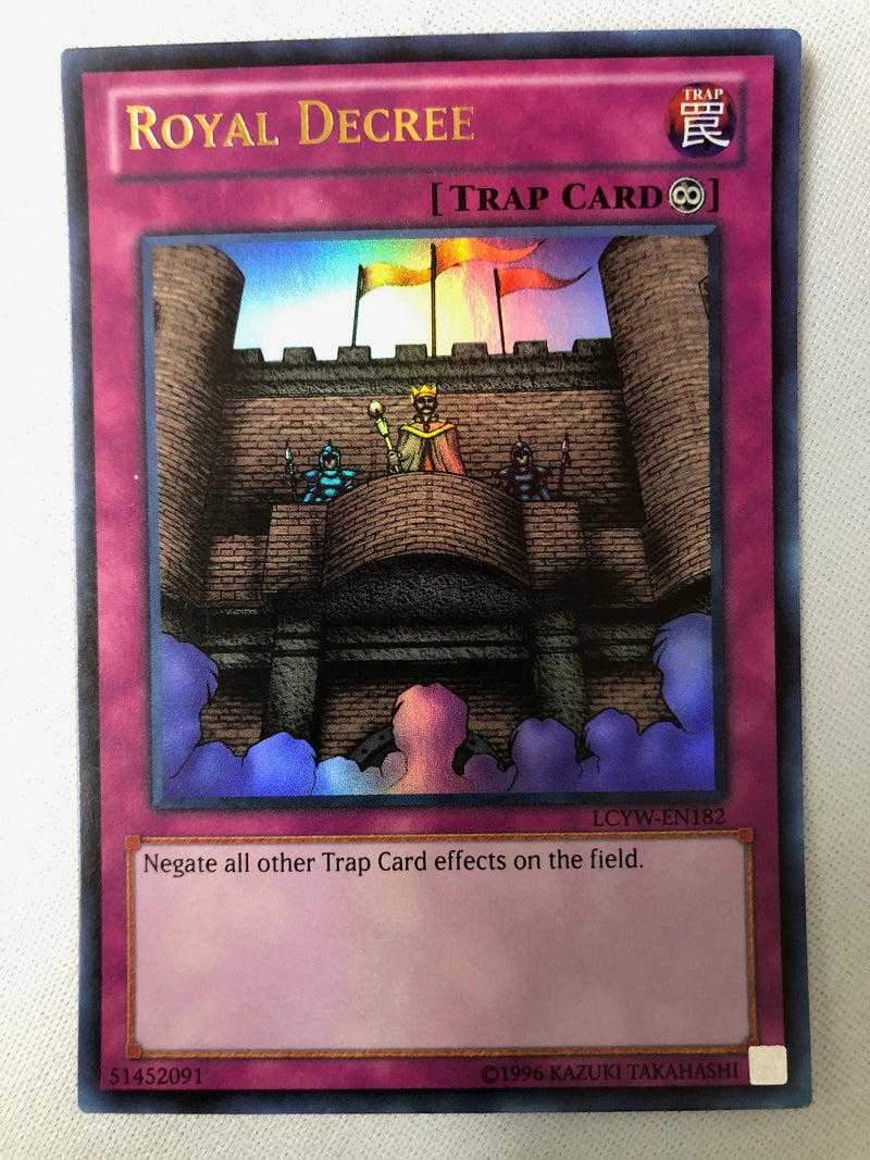 royal decree yugioh card HL03-EN006 Yu-Gi-Oh! Mint / near mint condition trading card Royal Decree - Duel Devastator