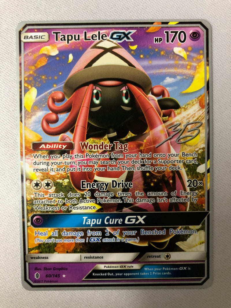 Pokemon Tapu Lele GX 60/145 2017 Pokemon World Championships Rare Pokemon Card NM