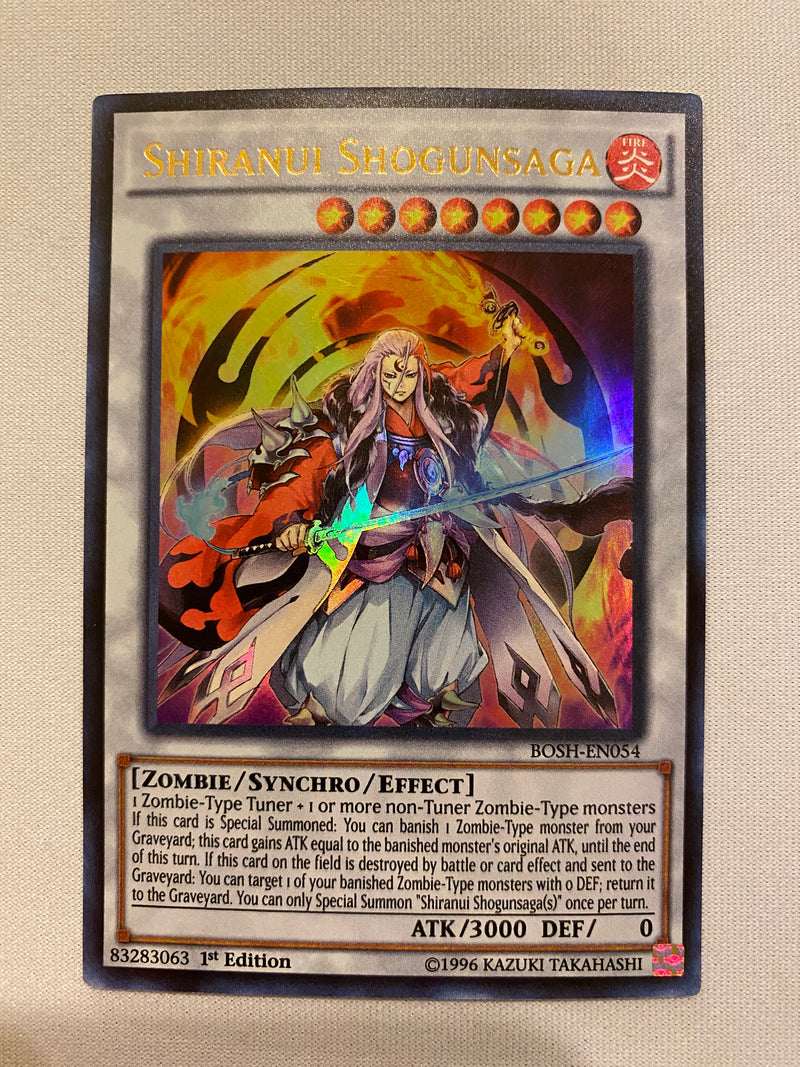 Yugioh Shiranui Shogunsaga BOSH-EN054 Ultra Rare 1st Edition NM