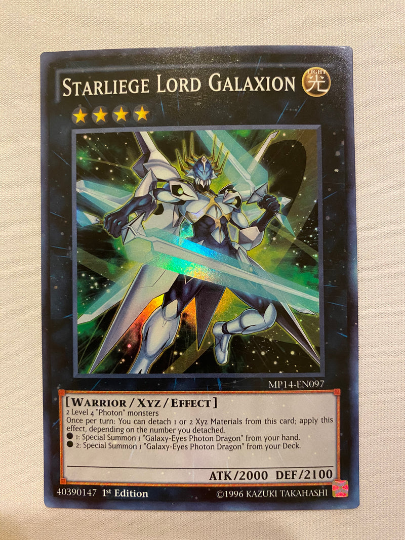Yugioh Starliege Lord Galaxion  MP14-EN097  1st Edition  Super Rare NM