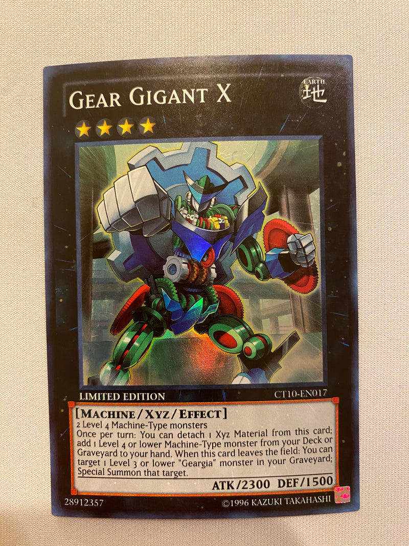 Yugioh Gear Gigant X  CT10-EN017  Super Rare  Limited Edition NM