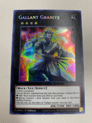 Yugioh Gallant Granite  MP20-EN167 Secret Rare 1st Edition Naer Mint