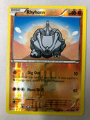 Rhyhorn 60/146 XY Common Reverse Holo Pokemon Card NM