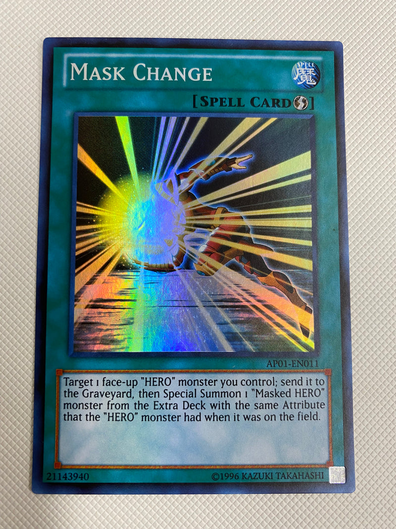 Yugioh Mask Change AP01-EN011 Super Rare Unlimited Edition Near Mint