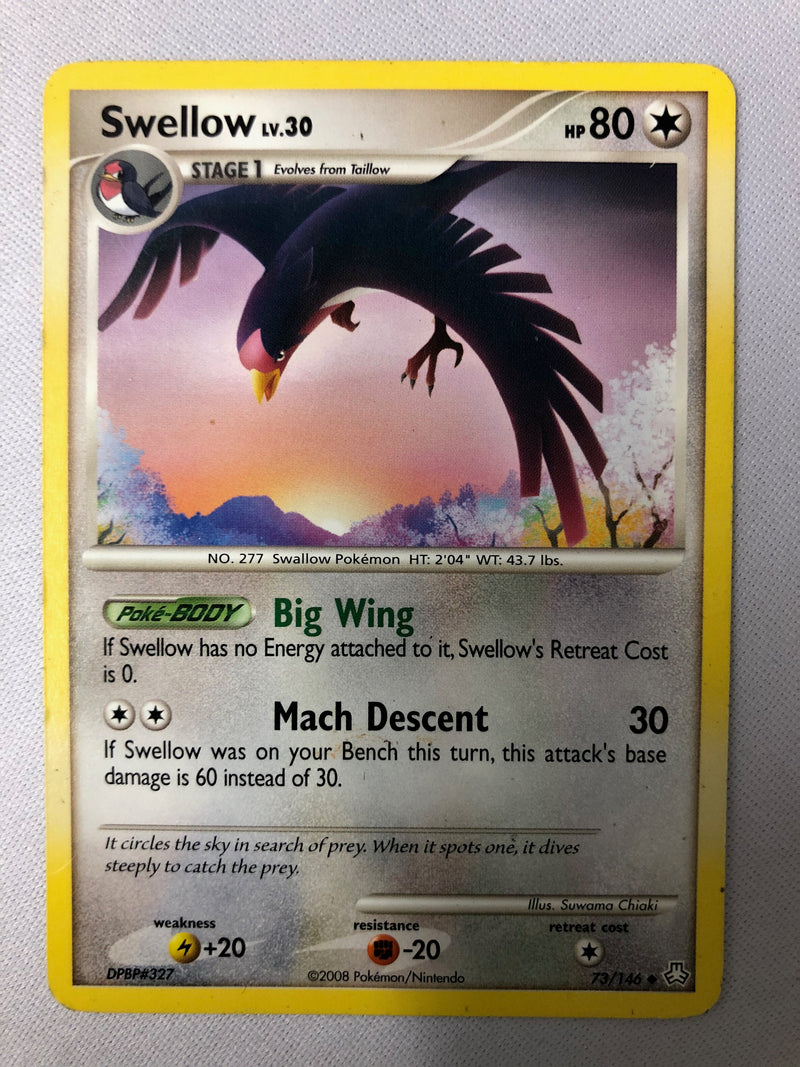 Swellow 73/146 Diamond & Pearl Uncommon Non Holo Pokemon Card NM