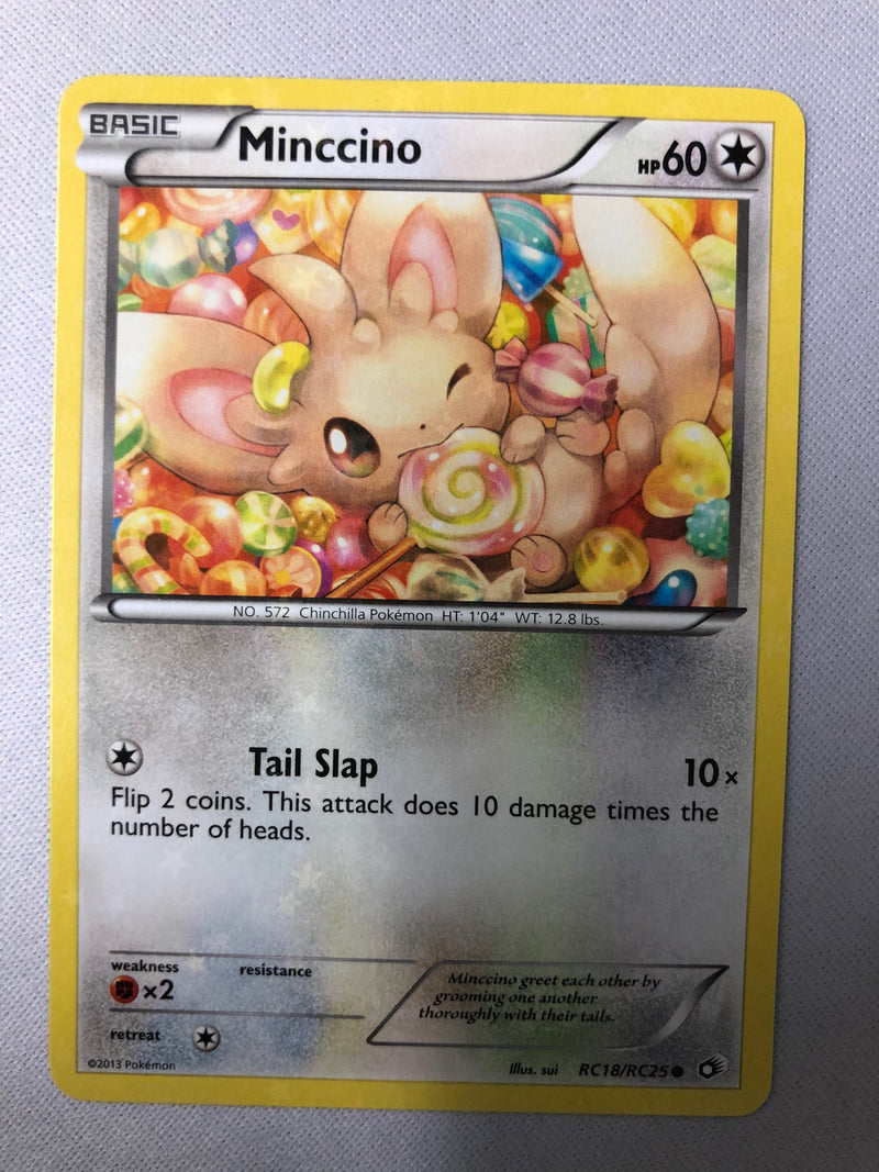 Minccino RC18/RC25 Legendary Treasures Common Holo Pokemon Card NM