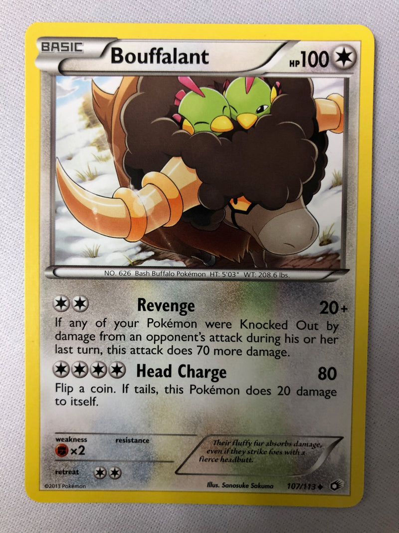 Bouffalant 107/113 Legendary Treasures Uncommon Non Holo Pokemon Card NM
