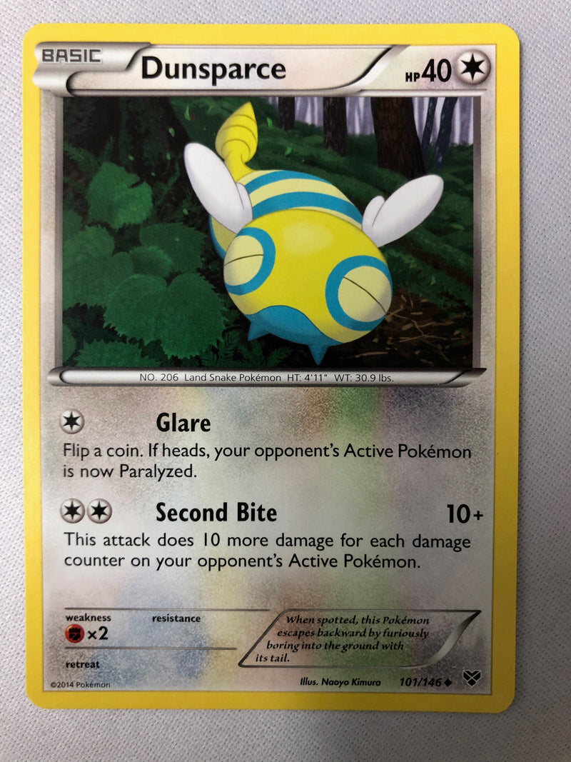 Dunsparce 101/146 XY Base Set Uncommon Non Holo Pokemon Card NM