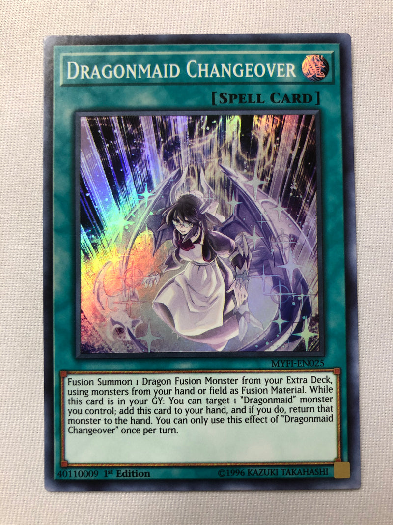 Yugioh Dragonmaid Changeover MYFI-EN025 Super Rare 1st Edition Near Mint