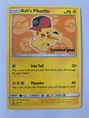 Ash's Pikachu  SM110  Pokemon Card Near Mint