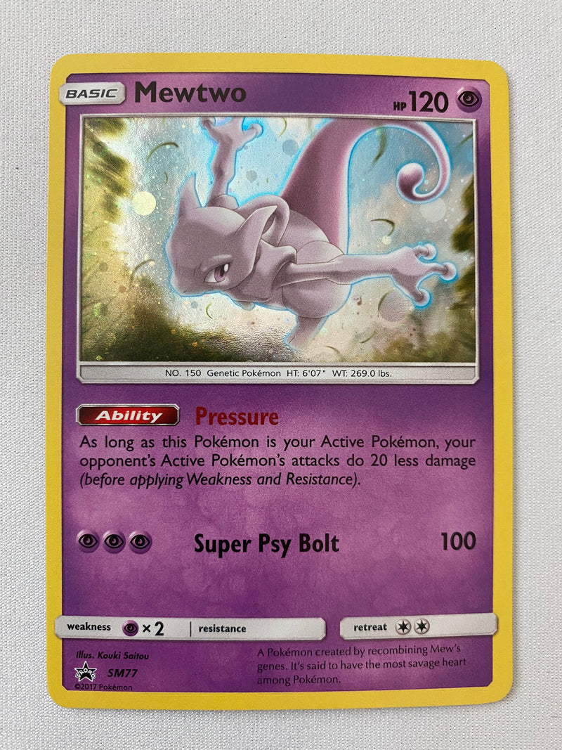 Mewtwo SM77 Holo Promo Pokemon Card Near Mint