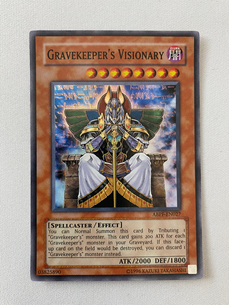 Yugioh Gravekeeper's Visionary  ABPF-EN027  Super Rare Unlimited NM