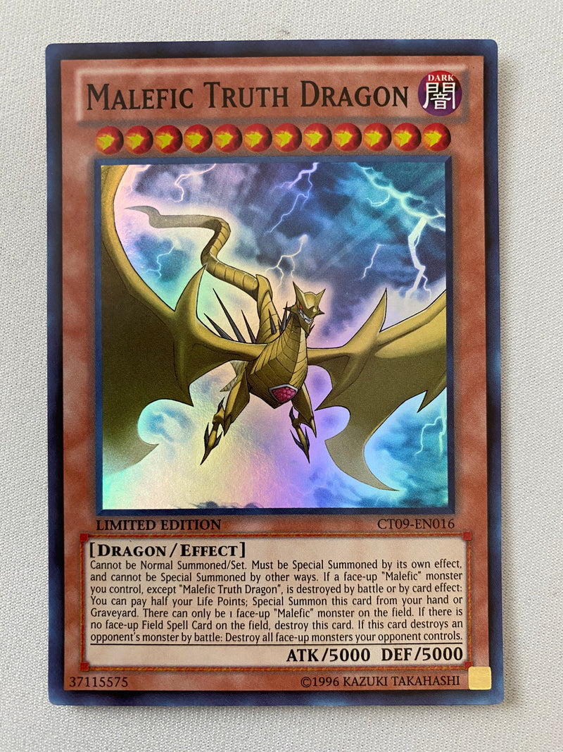 Malefic Yugioh Cards Yugioh Malefic Truth Dragon CT09-EN016 Super Rare Limited Edition NM Malefic support - Malefic Yugioh Cards Yugioh Malefic Truth Dragon CT09-EN016 Super Rare Limited Edition NM Malefic support -