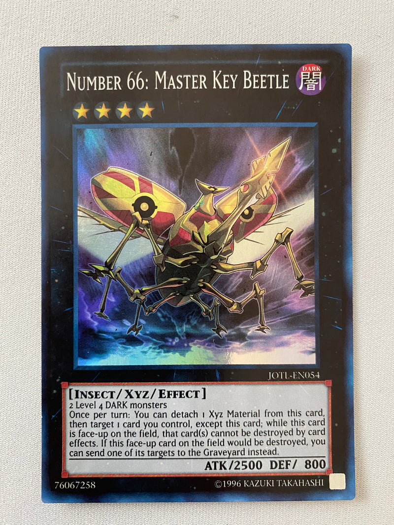 Yugioh Number 66: Master Key Beetle JOTL-EN054 Super Rare 1st Edition NM