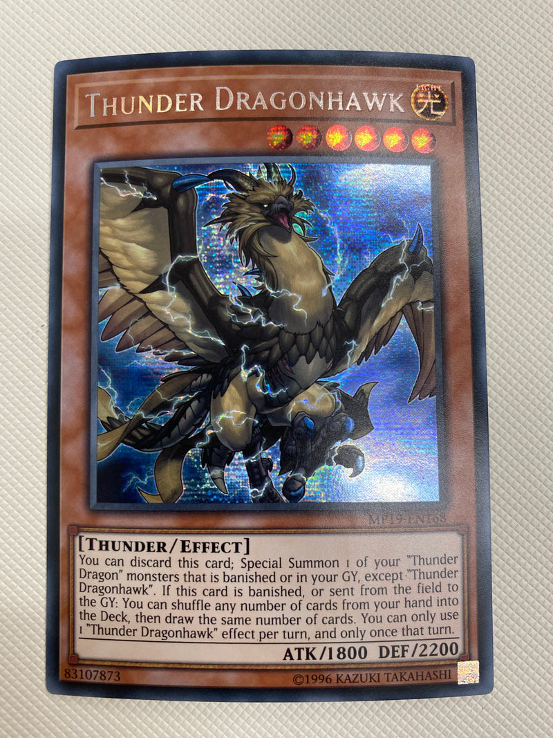 Yugioh Thunder Dragonhawk MP19-EN16 Secret Rare Naer Mint