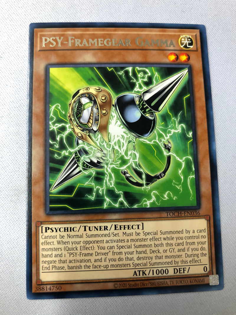 Yugioh PSY-Framegear Gamma TOCH-EN036 Rare Unlimited Edition NM