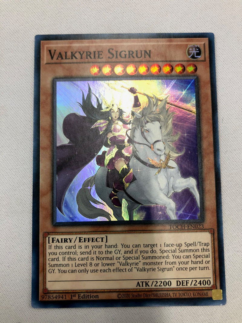 Yugioh Valkyrie Sigrun TOCH-EN023 Super Rare 1st Edition Near Mint