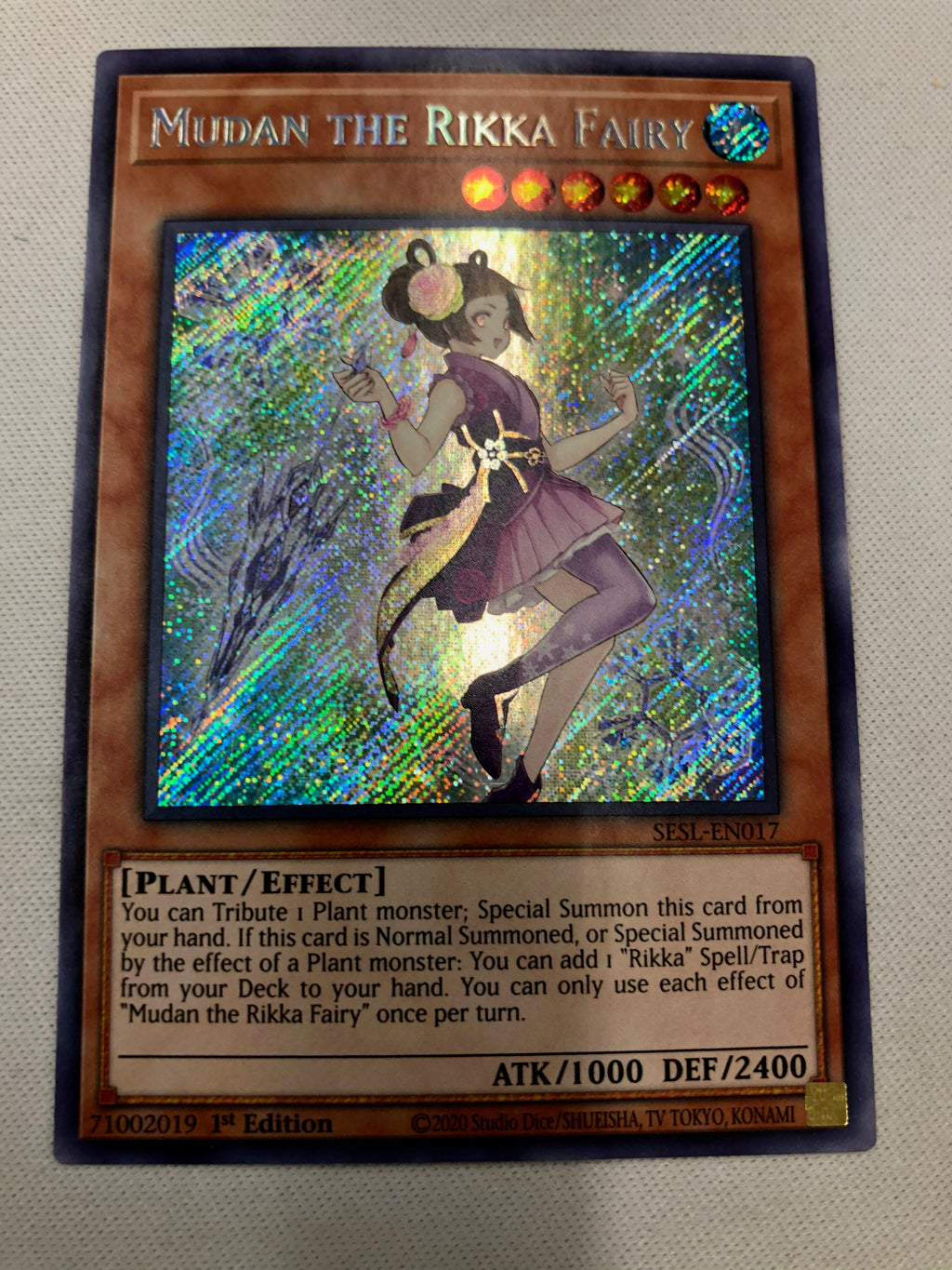 Yugioh Mudan the Rikka Fairy SESL-EN017 1st Edition Secret Rare Near M