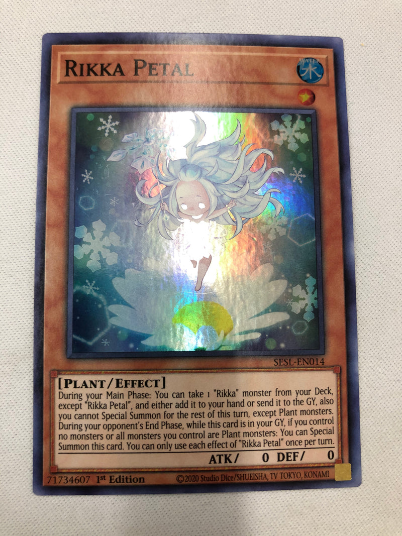 Yugioh Rikka Petal SESL-EN013 1st Edition Super Rare Near Mint