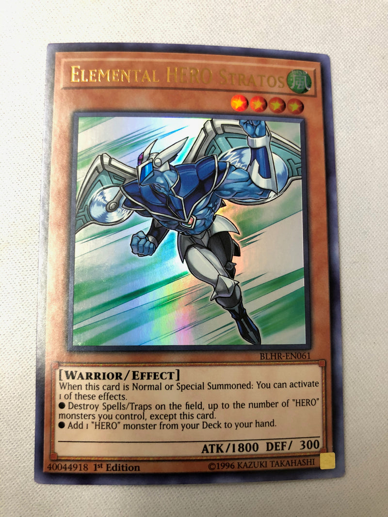 Yugioh Elemental HERO Stratos DUOV-EN061 Ultra Rare 1st Edition Near Mint