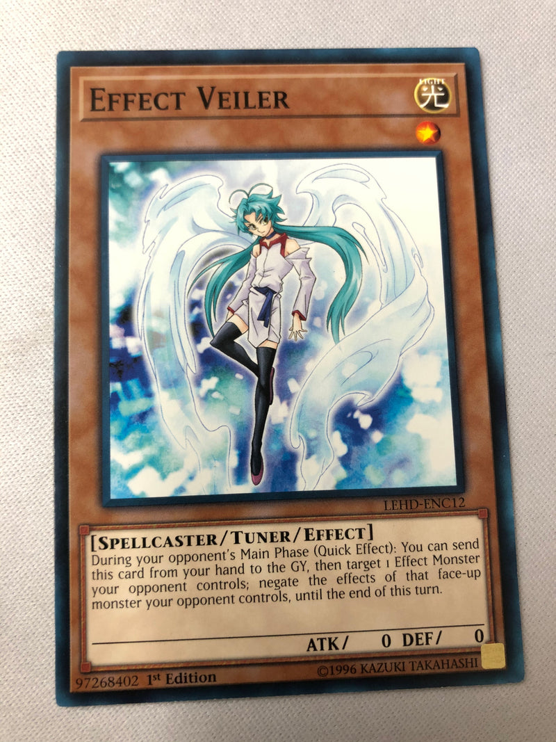 Yugioh Effect Veiler LEHD-ENC12 Common 1st Edition Near Mint