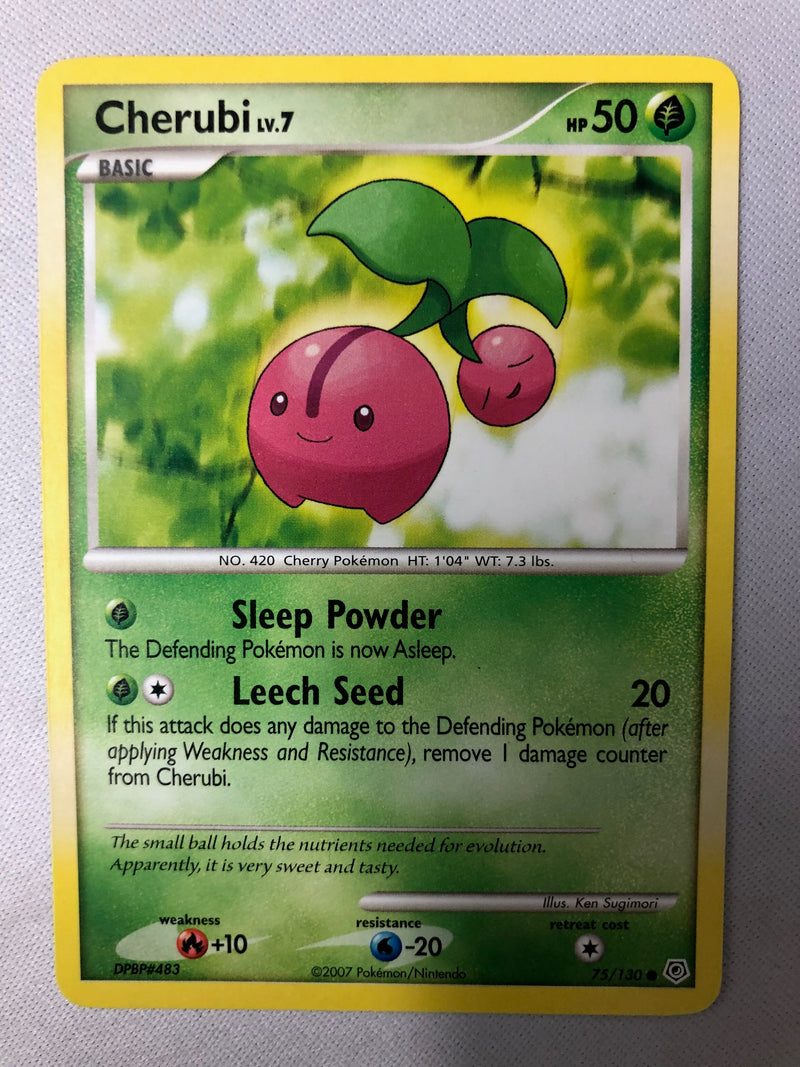 Cherubi 75/130 Diamond & Pearl Common Non Holo Pokemon Card NM