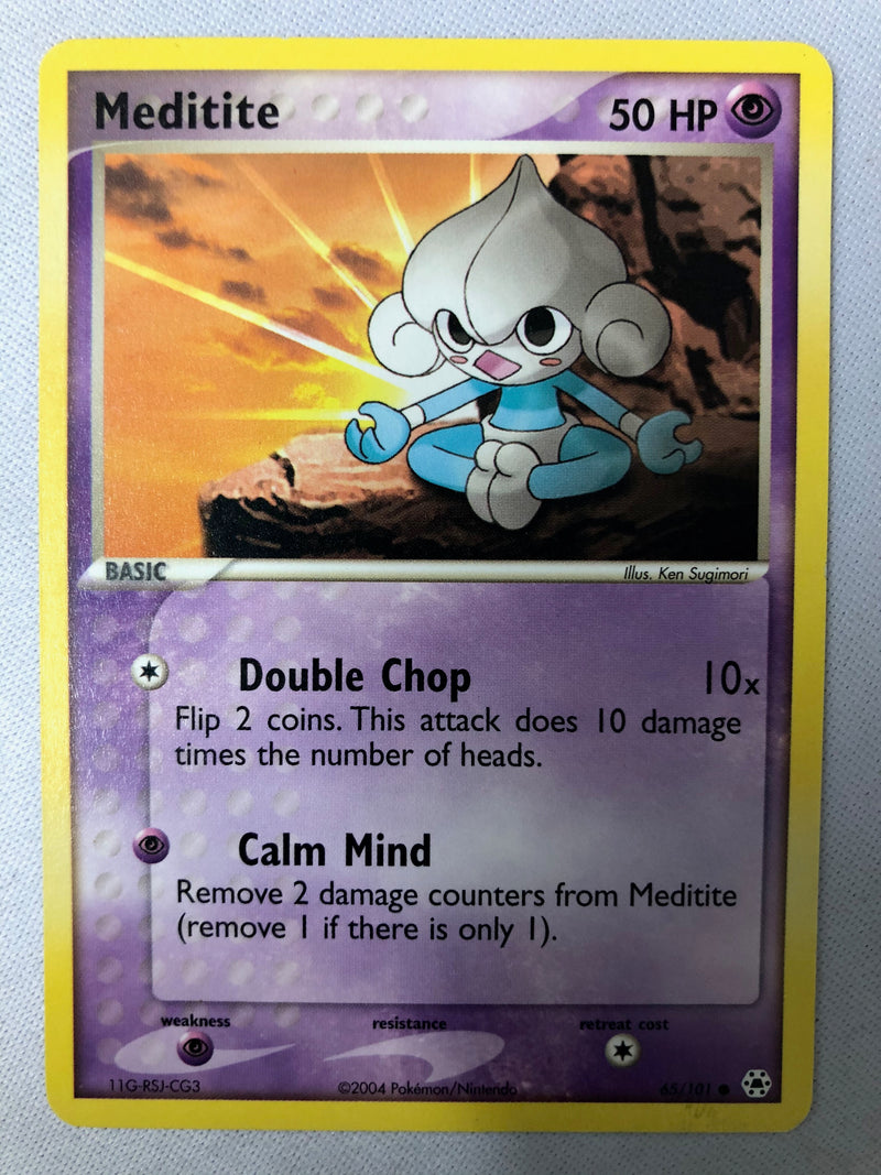Meditite 65/101 Ex Hidden Legends Common Non Holo Pokemon Card NM