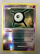 Unown X 71/132 Diamond & Pearl Uncommon Reverse Holo Pokemon Card Near Mint