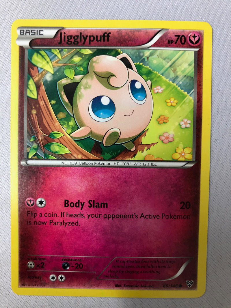 Jigglypuff 88/146 XY Base Set Common Non Holo Pokemon Card NM