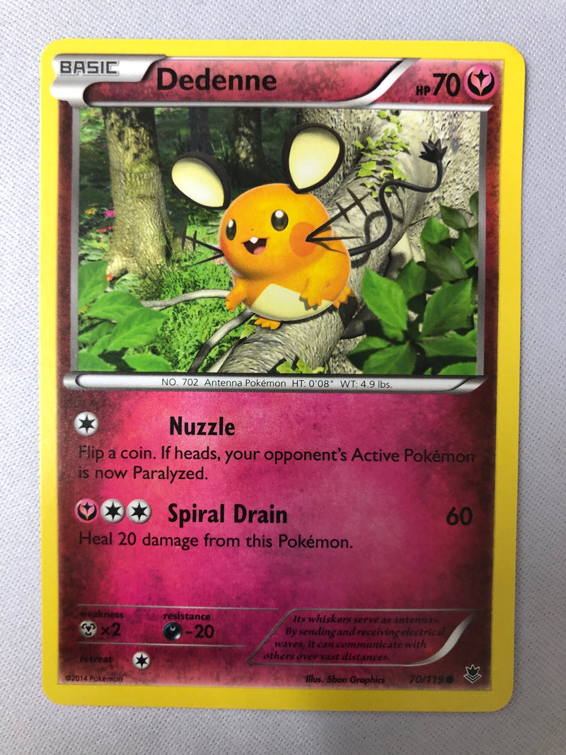 Dedenne 70/119 Phantom Forces Common Non Holo Pokemon Card NM