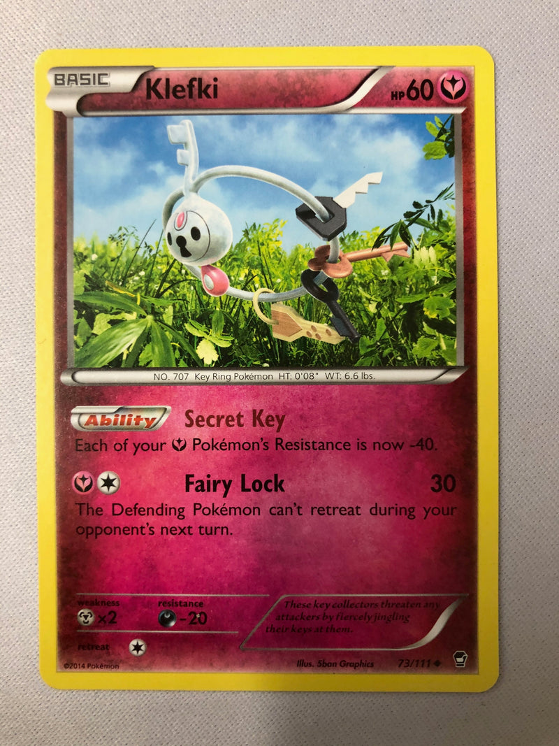Klefki 73/111 Furious Fists Uncommon Non Holo Pokemon Card NM