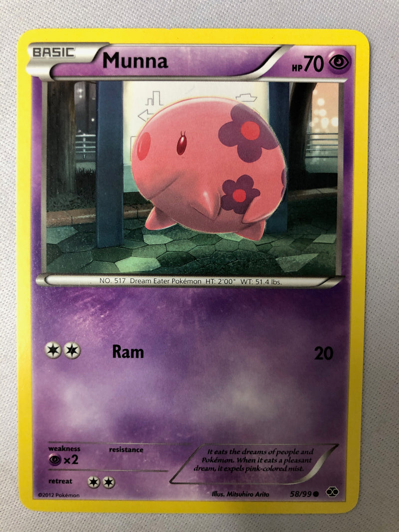 Munna 58/99 Next Destinies Common Non Holo Pokemon Card NM