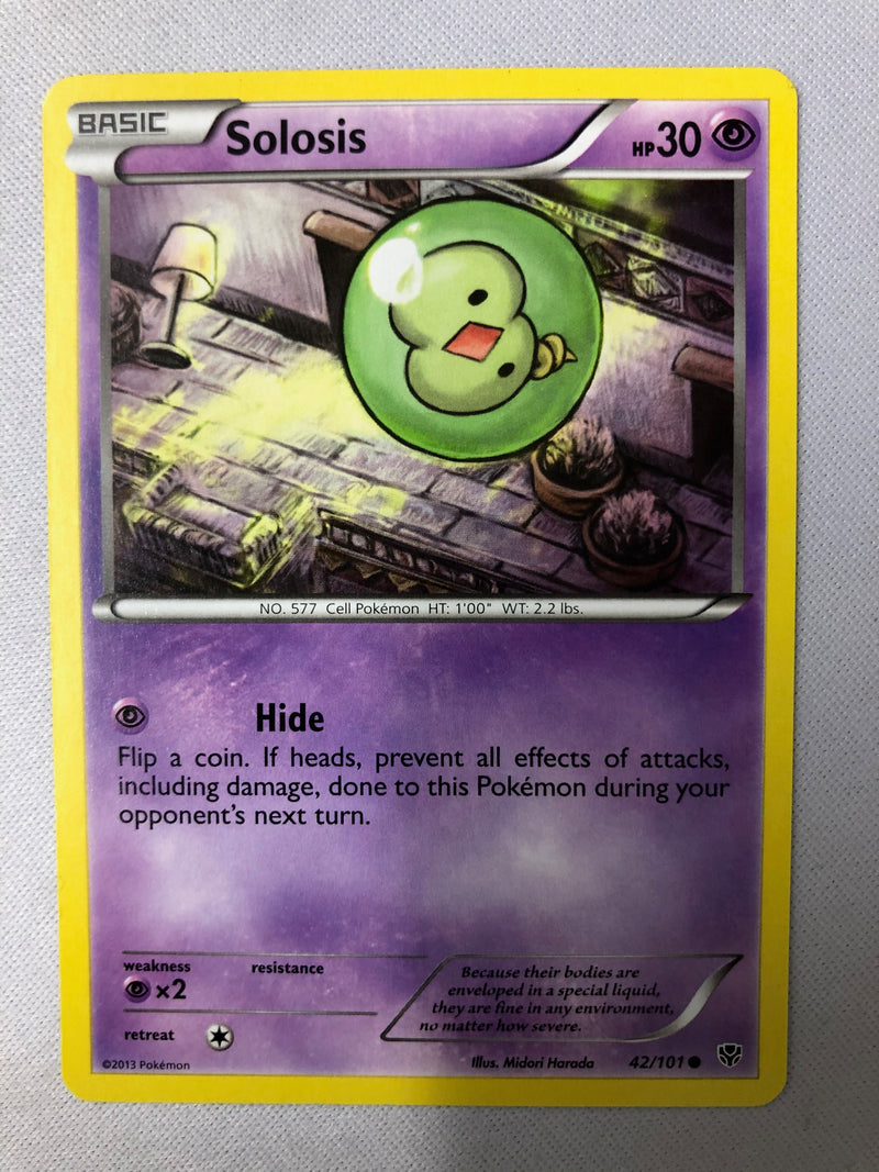 Solosis 42/101 Plasma Blast Common Non Holo Pokemon Card NM