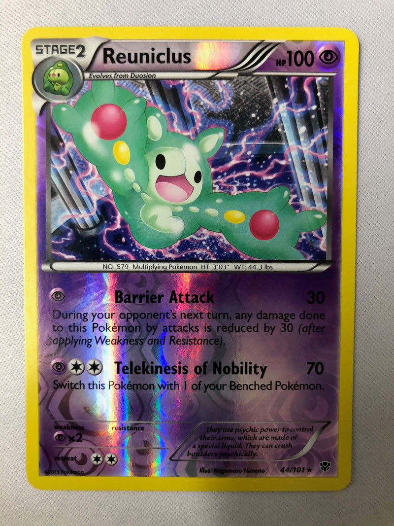 Reuniclus 44/101 Plasma Blast Reverse Holo Rare Pokemon Card NM Reuniclus 44/101 Plasma Blast Reverse Holo Rare Pokemon Card NM