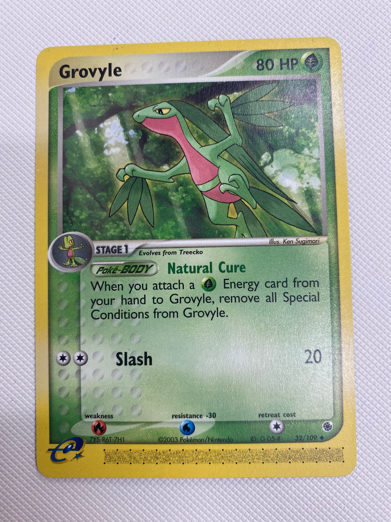 Grovyle 32/109 Uncommon Pokemon Card EX - Ruby & Sapphire Naer Mint