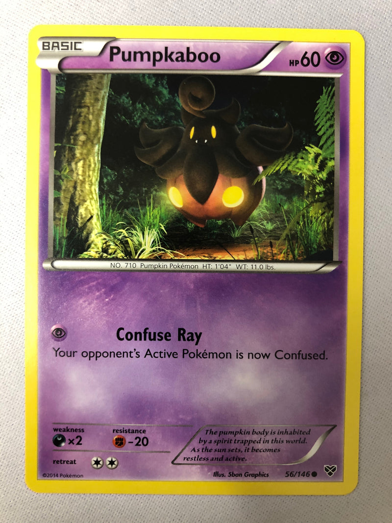 Pumpkaboo 56/146 XY Base Set Common Non Holo Pokemon Card NM