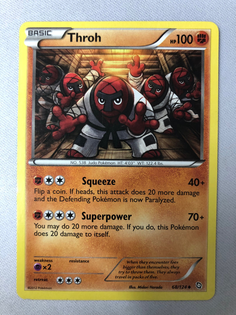Throh 68/124 Dragons Exalted Uncommon Non Holo Pokemon Card NM
