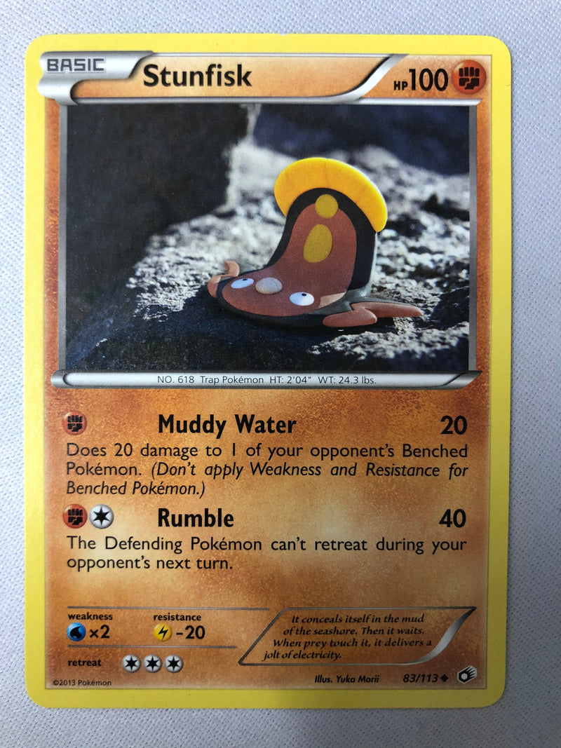 Stunfisk 83/113 Legendary Treasures Uncommon Non Holo Pokemon Card NM