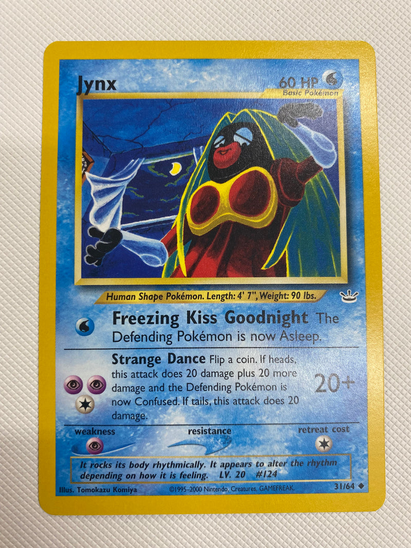 Jynx 31/64 Neo Revelation Uncommon Pokemon Card Near Mint Jynx 31/64 Neo Revelation Uncommon Pokemon Card Near Mint
