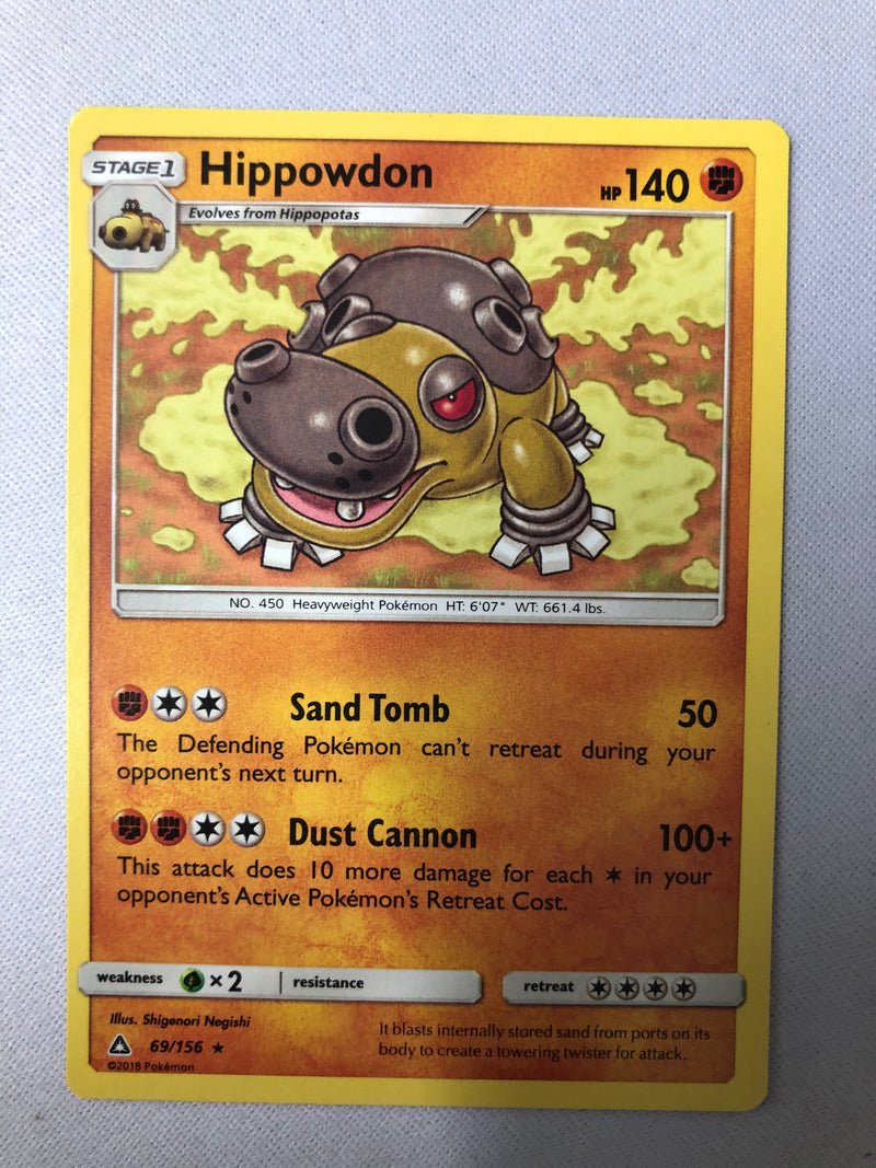 Hippowdon 69/156 Ultra Prism Rare Non Holo Pokemon Card NM