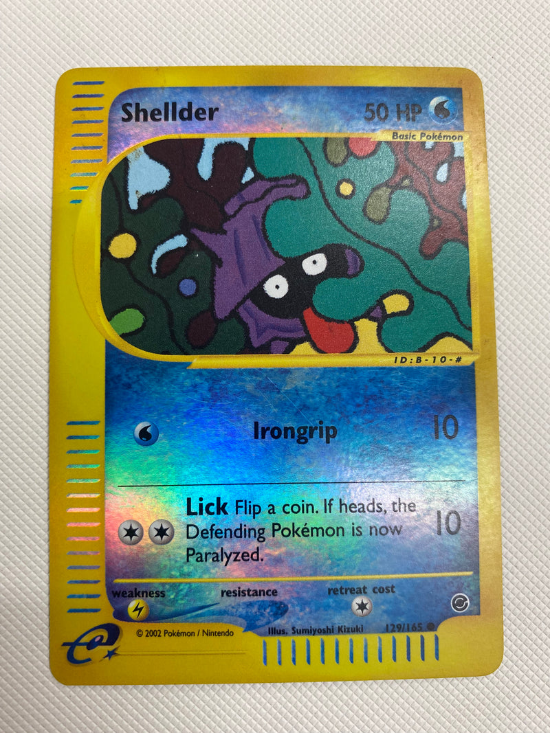 Shellder  129/165 Reverse Holo Expedition Base Set Pokemon Card NM