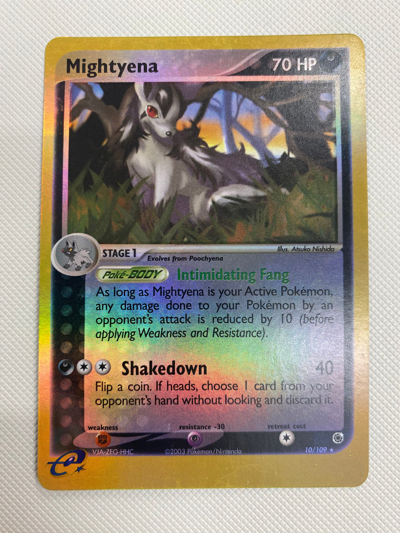 Mightyena 10/109 Reverse Holo Ruby & Sapphire Pokemon Card Near Mint
