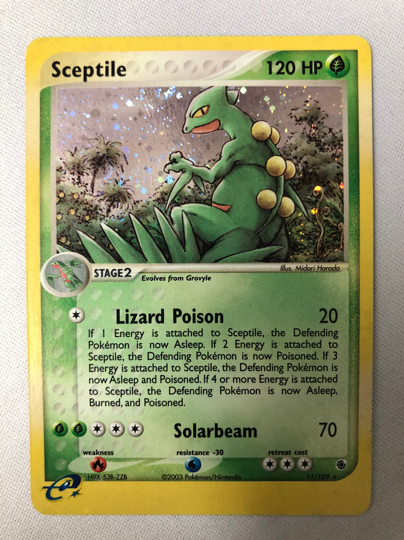Sceptile 11/109 Expedition Holo Rare Pokemon Card Near Mint