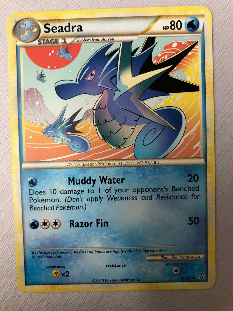 Seadra 40/95 Unleashed Uncommon Non Holo Pokemon Card NM