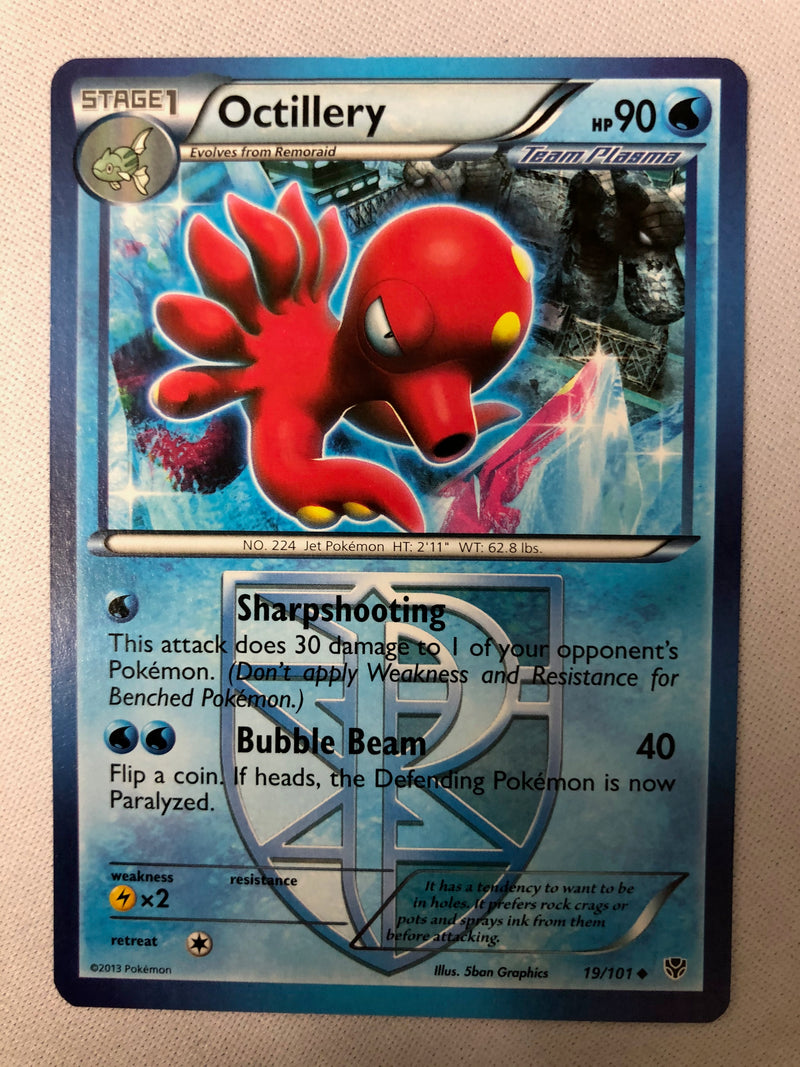 Octillery 19/101 Plasma Blast Uncommon Non Holo Pokemon Card NM