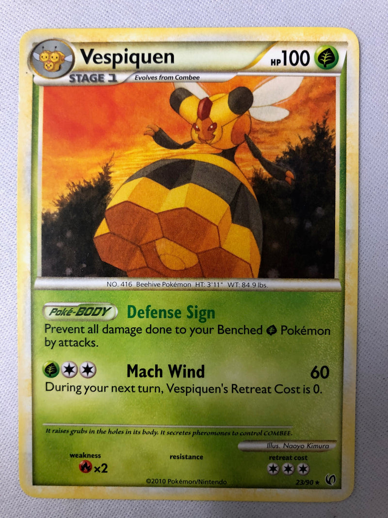 Vespiquen 23/90 Undaunted Rare Non Holo Pokemon Card NM