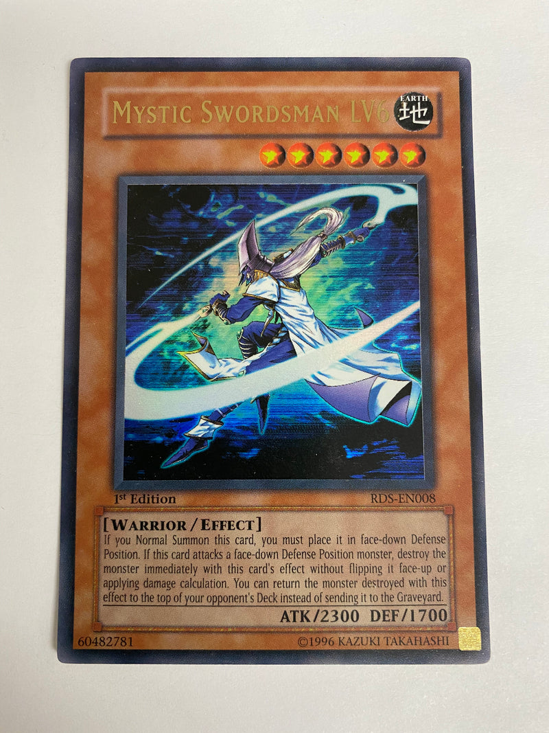 Yugioh Mystic Swordsman Lv6 x1  RDS-EN008 1st Edition Ultra Rare  NM