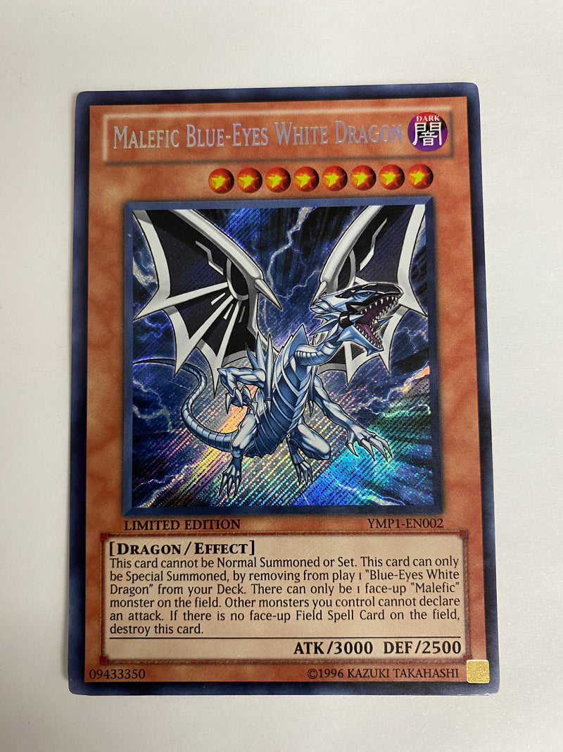 Yugioh Malefic Blue-Eyes White Dragon YMP1-EN002 Secret Rare Limited E Yugioh Malefic Blue-Eyes White Dragon YMP1-EN002 Secret Rare Limited E